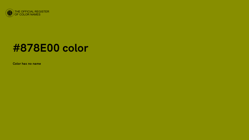 #878E00 color image