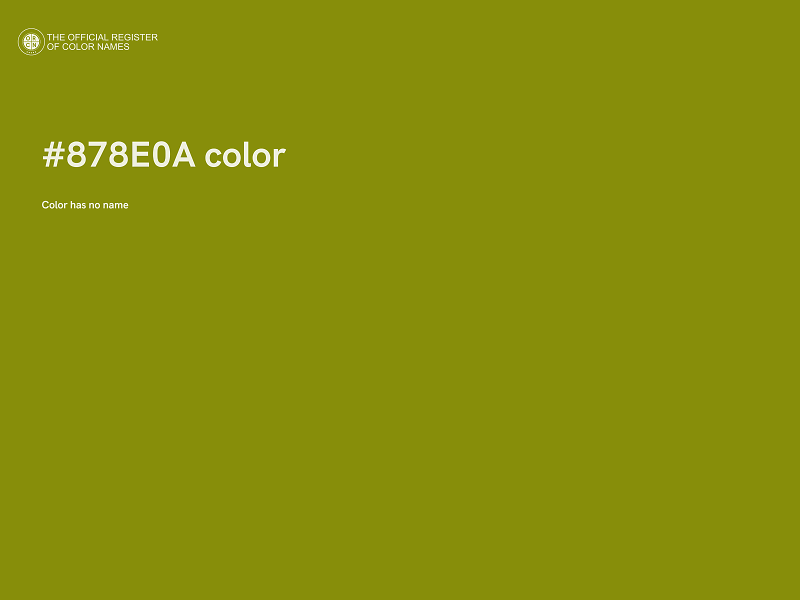 #878E0A color image