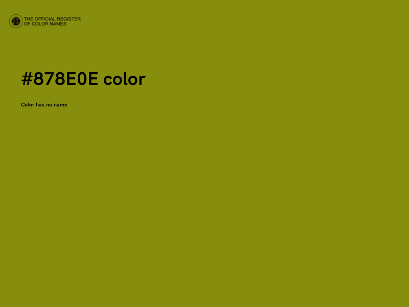 #878E0E color image