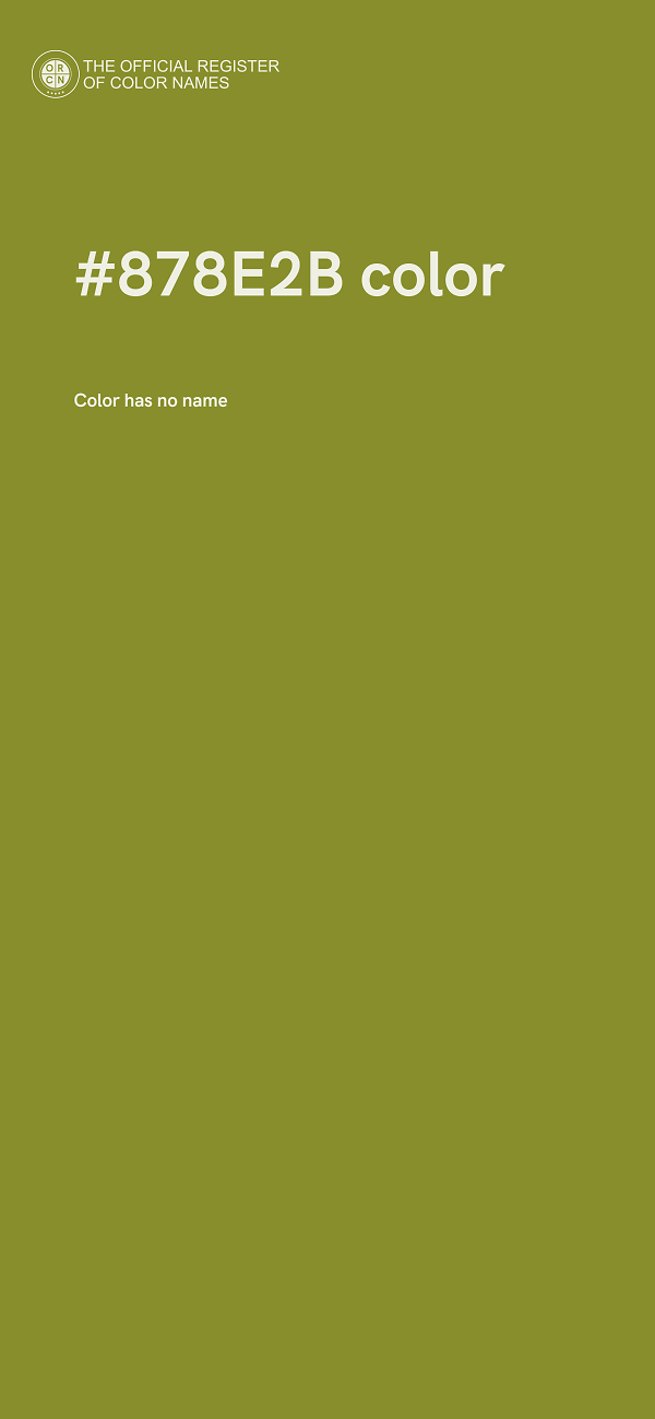#878E2B color image