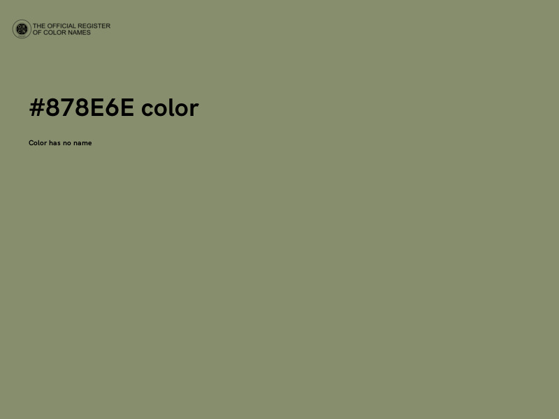 #878E6E color image