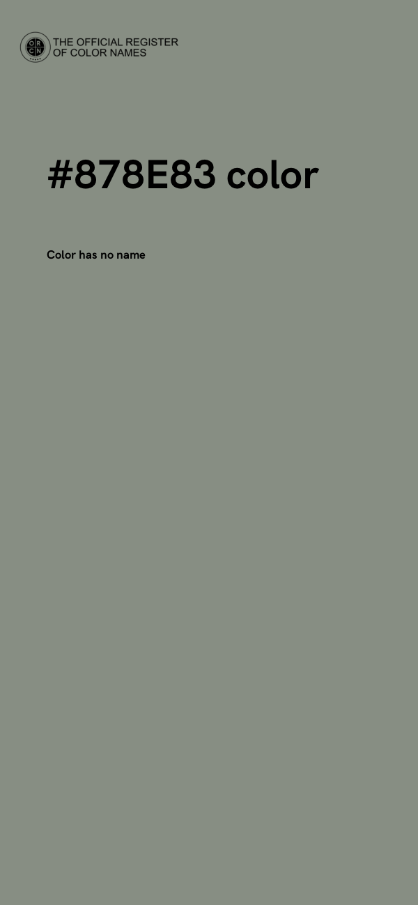 #878E83 color image