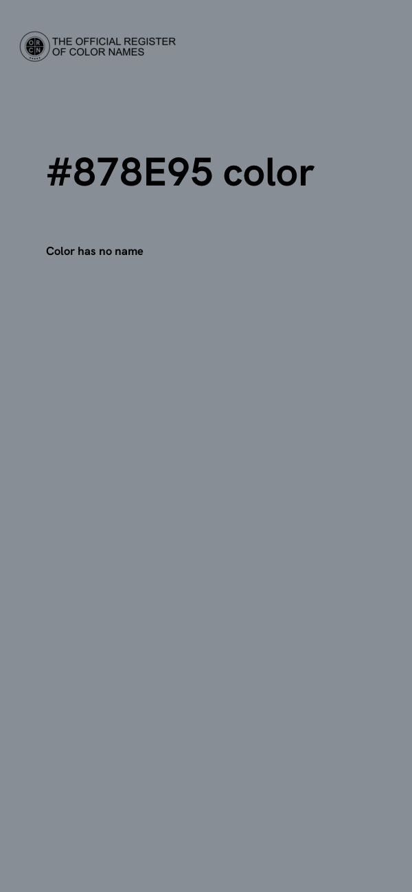 #878E95 color image