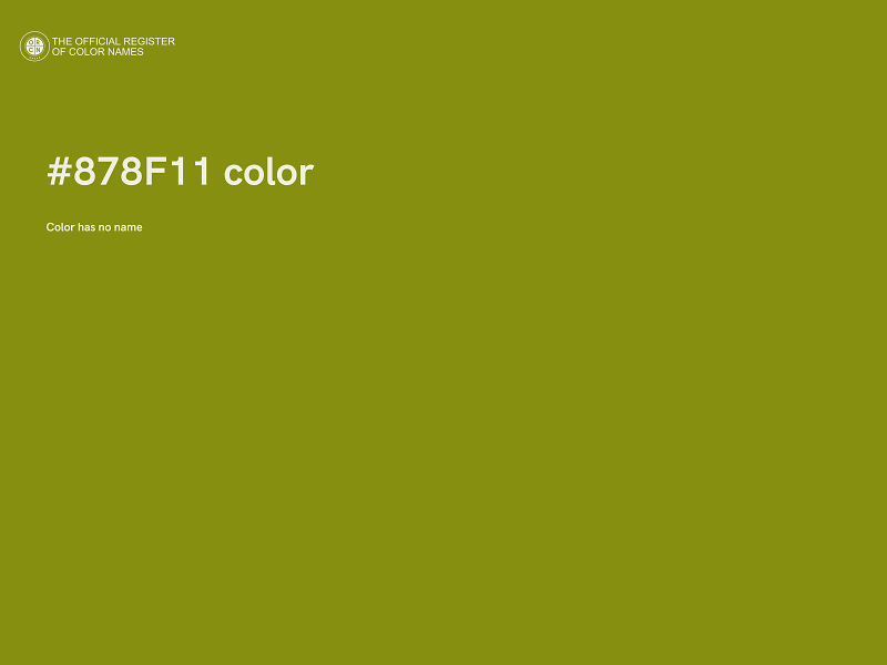 #878F11 color image