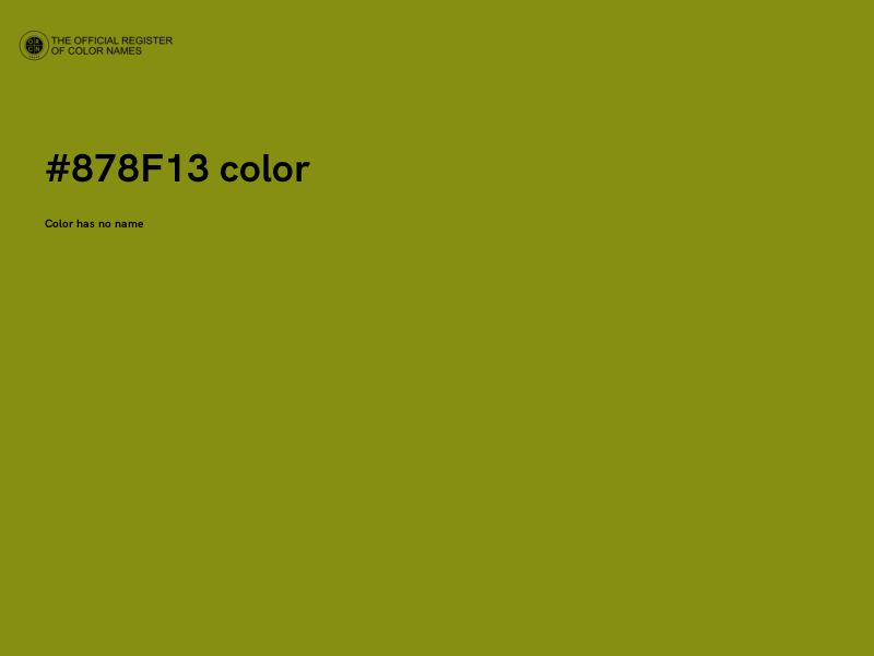 #878F13 color image
