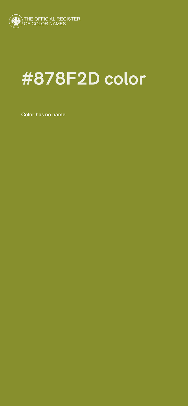 #878F2D color image