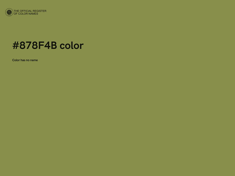 #878F4B color image