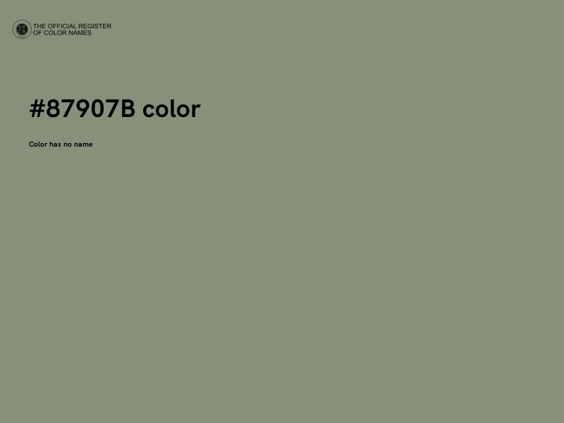 #87907B color image