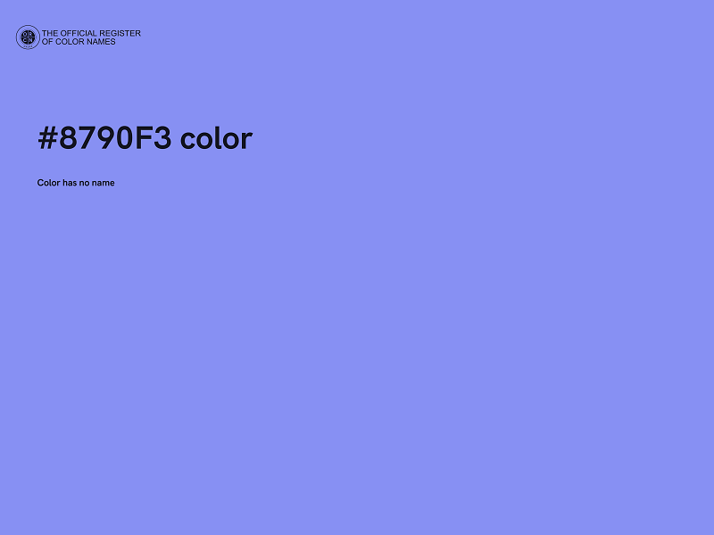 #8790F3 color image