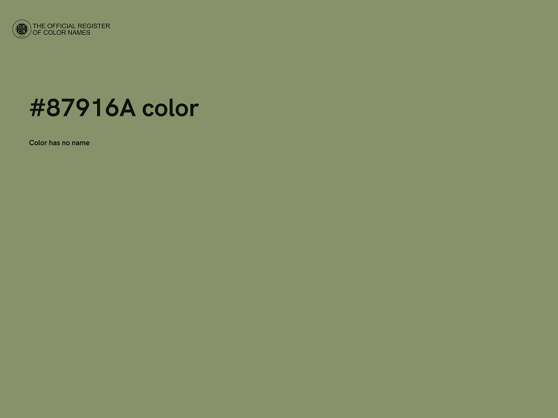 #87916A color image