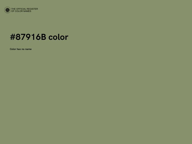 #87916B color image
