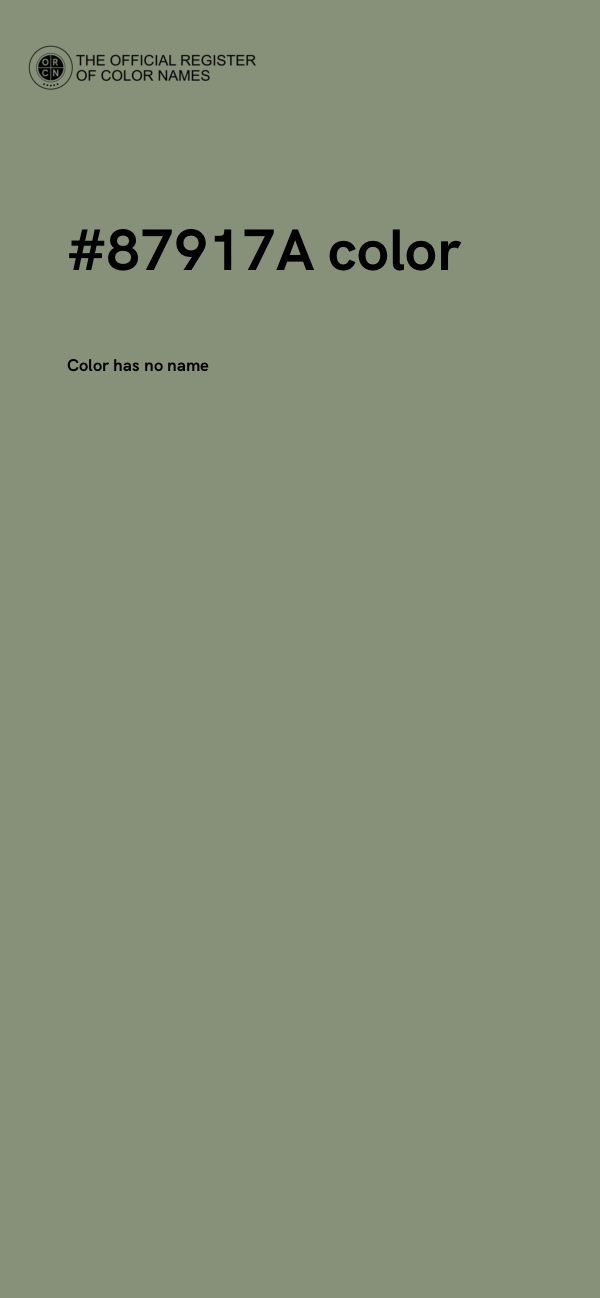 #87917A color image