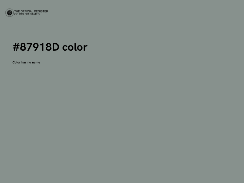 #87918D color image