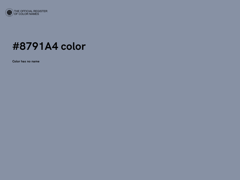 #8791A4 color image