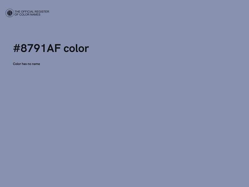 #8791AF color image