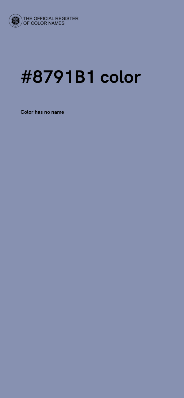 #8791B1 color image