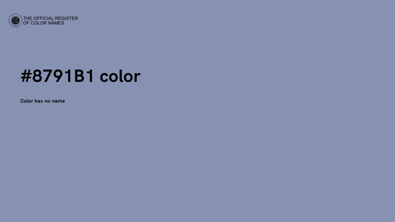 #8791B1 color image