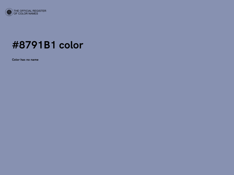 #8791B1 color image