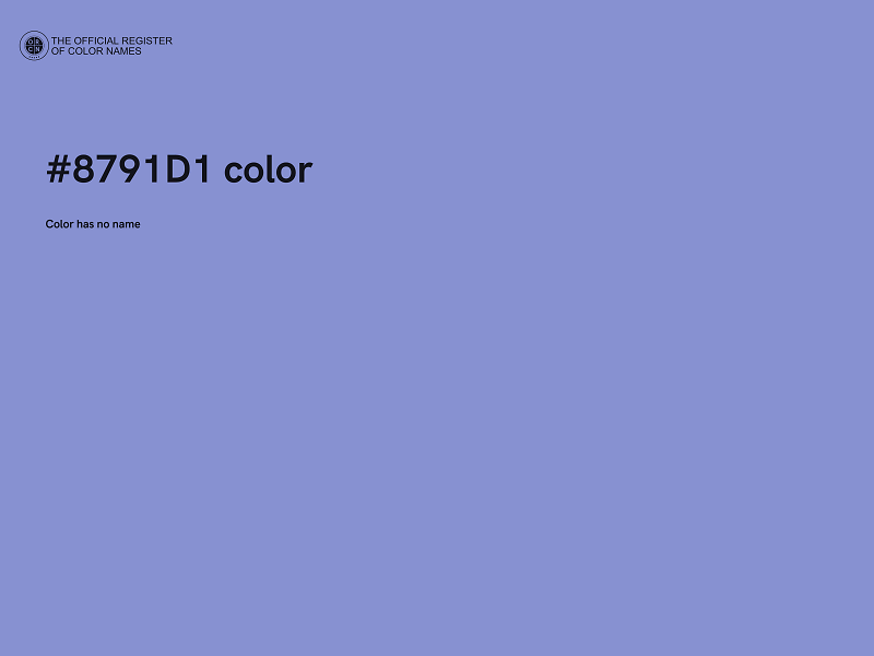 #8791D1 color image