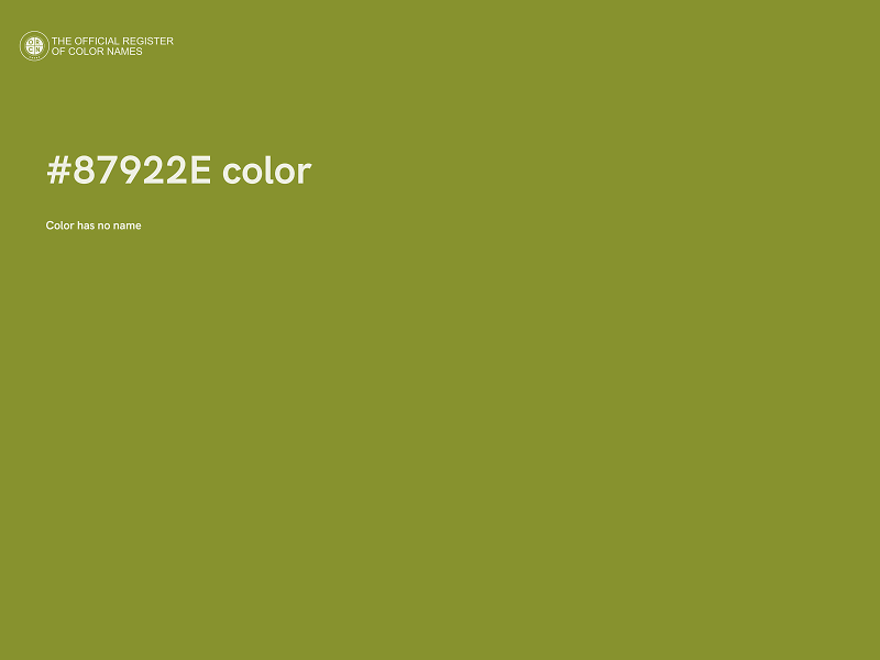 #87922E color image