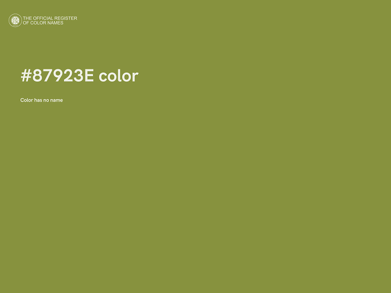 #87923E color image