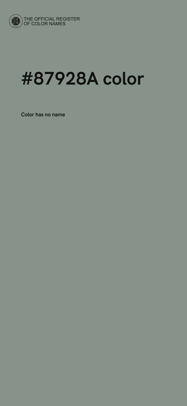 #87928A color image