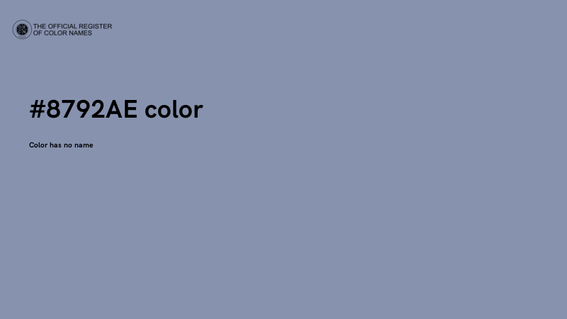 #8792AE color image