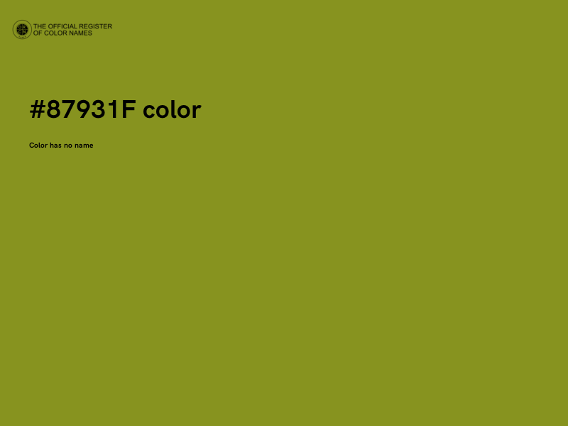 #87931F color image