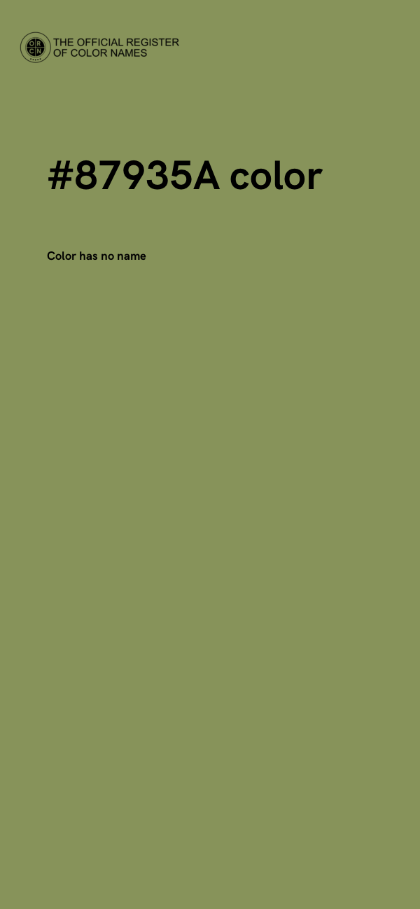#87935A color image