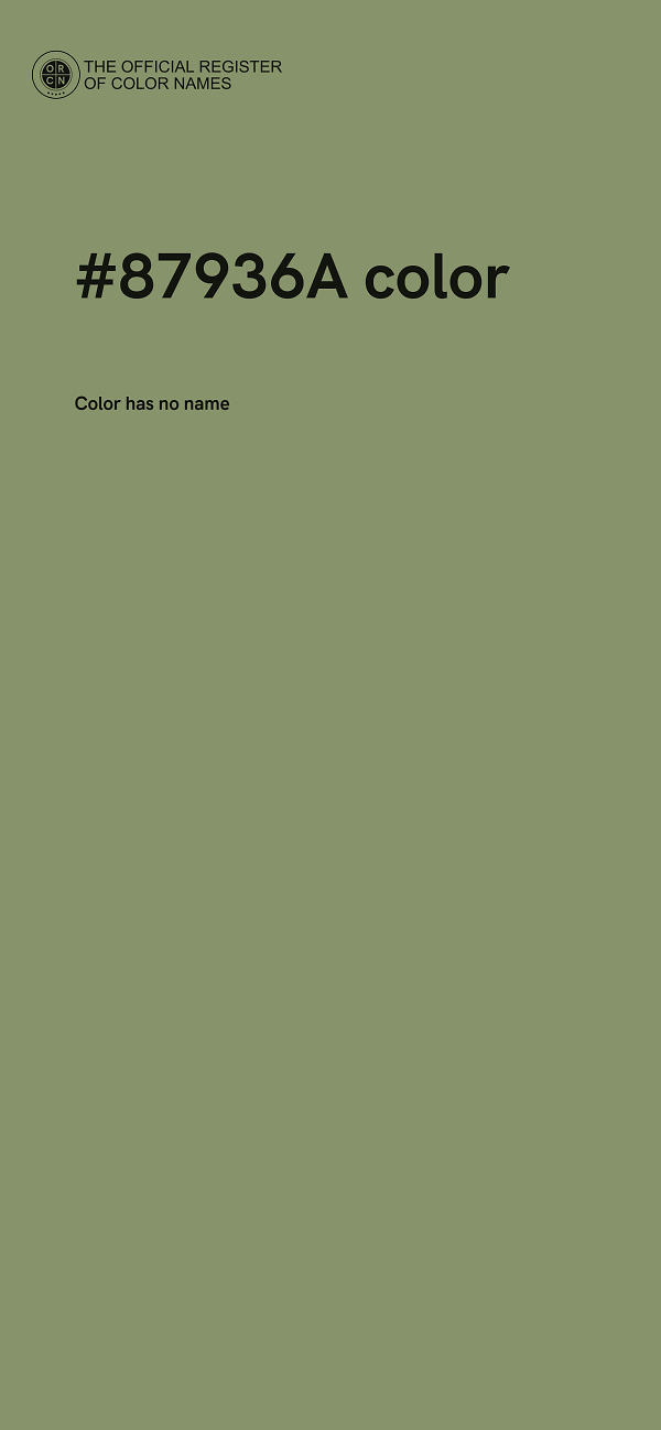 #87936A color image