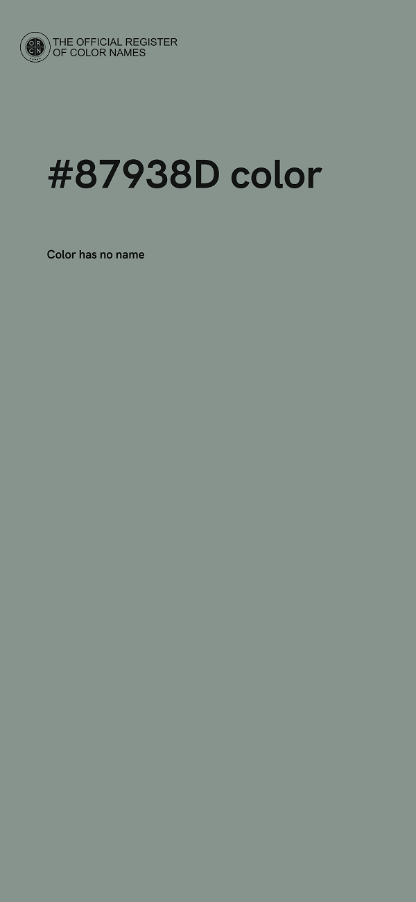 #87938D color image