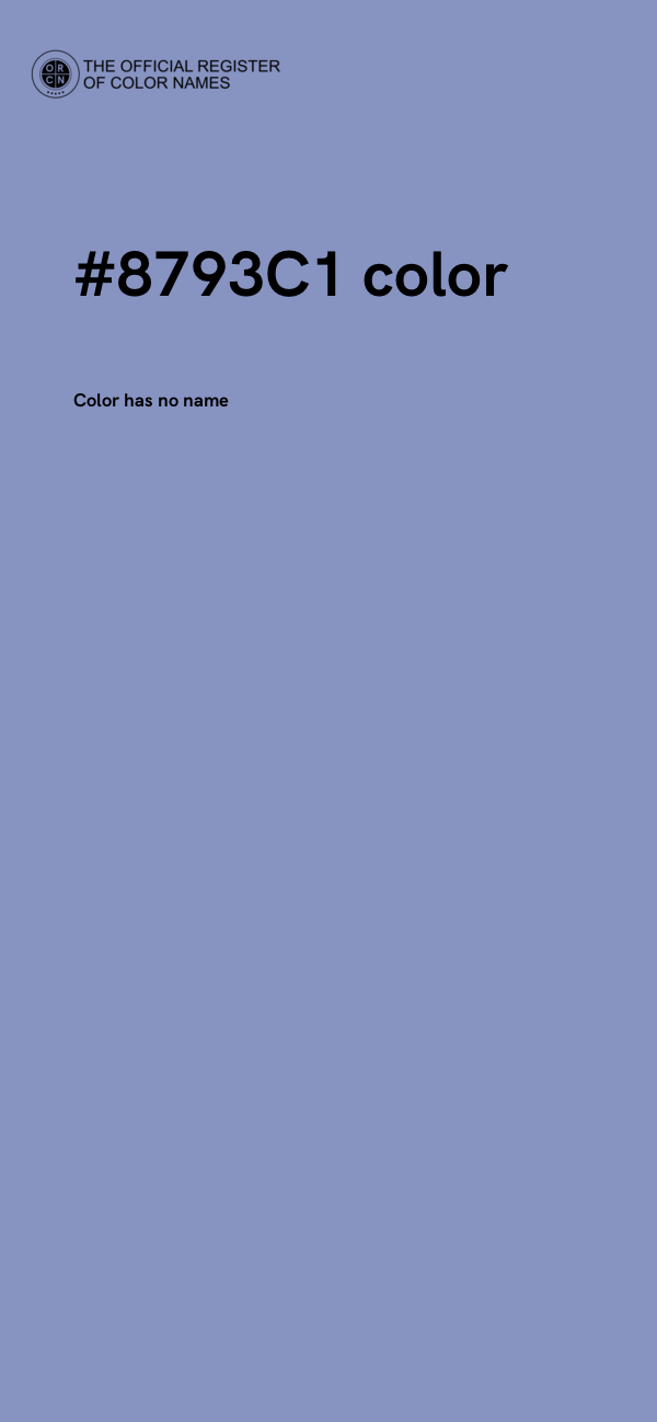 #8793C1 color image