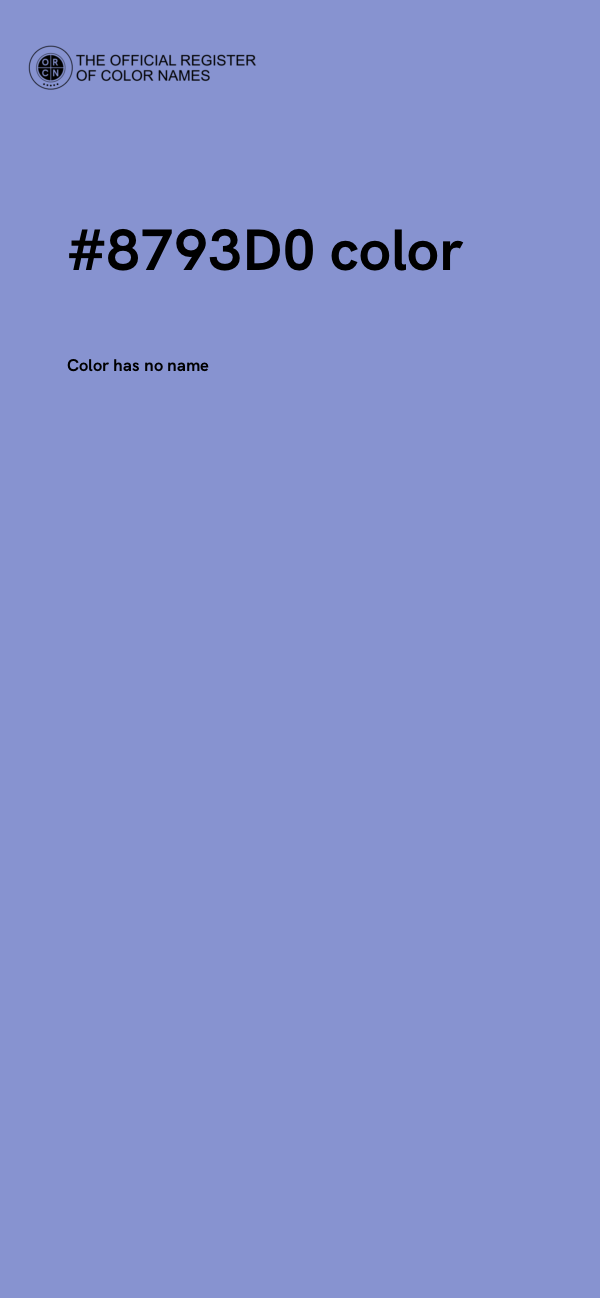 #8793D0 color image