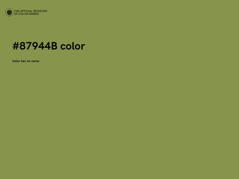 #87944B color image