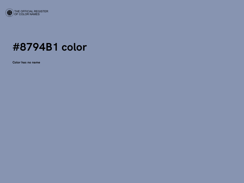 #8794B1 color image