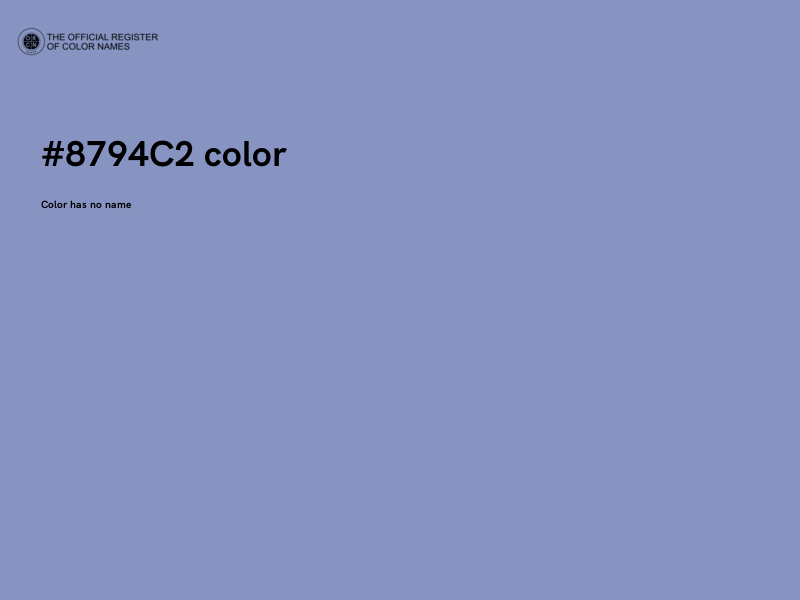 #8794C2 color image
