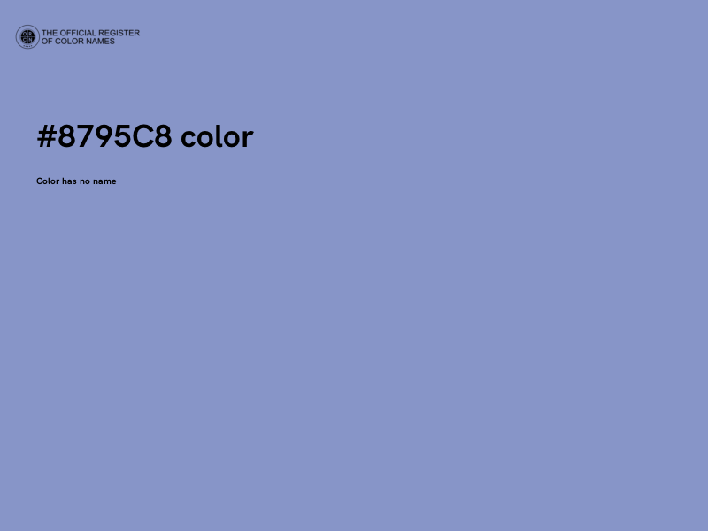 #8795C8 color image
