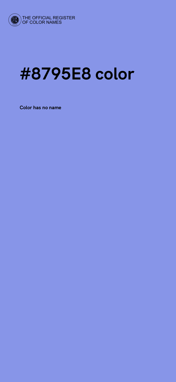 #8795E8 color image