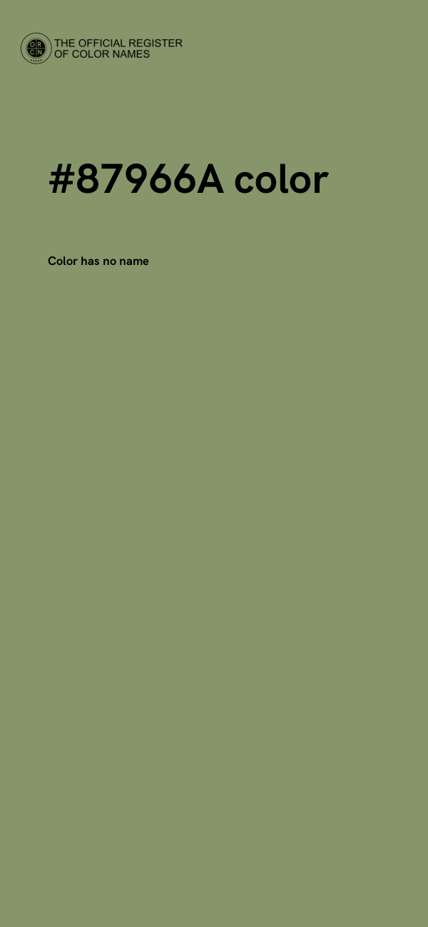#87966A color image