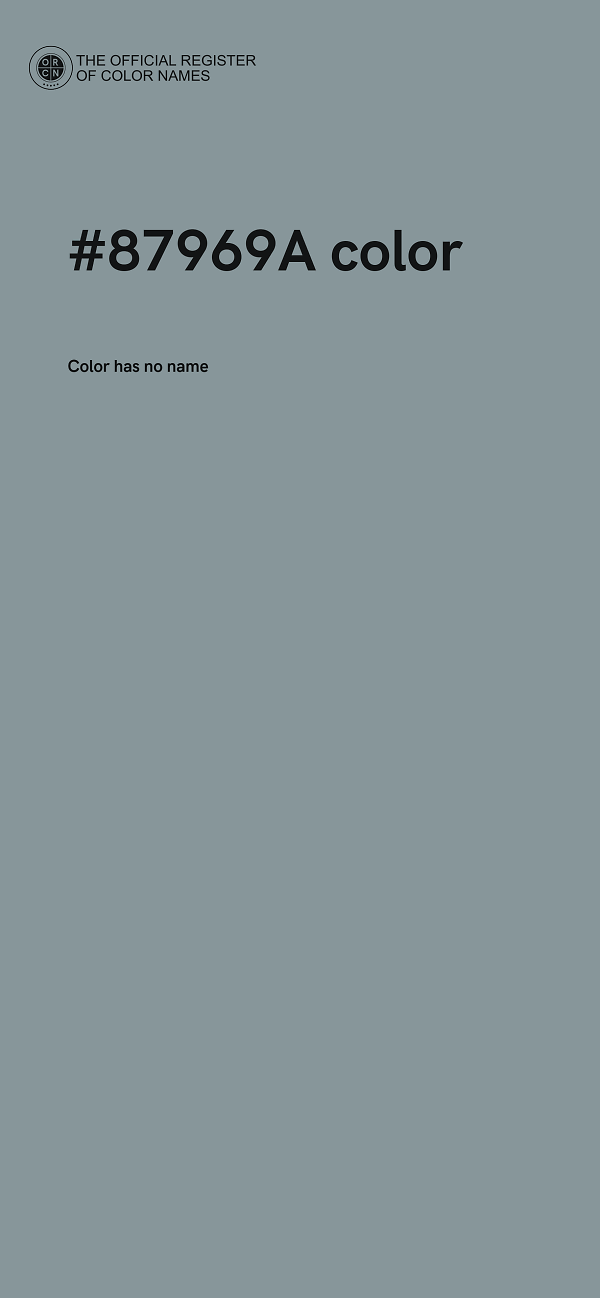 #87969A color image