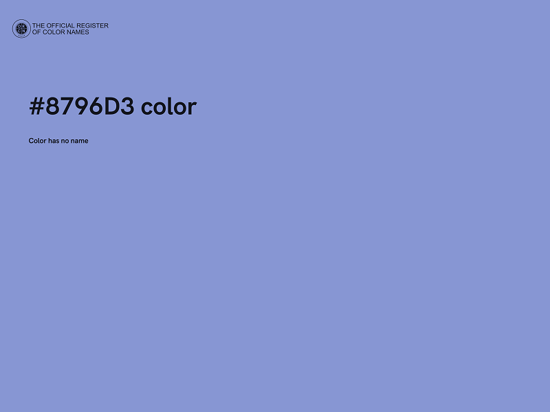 #8796D3 color image