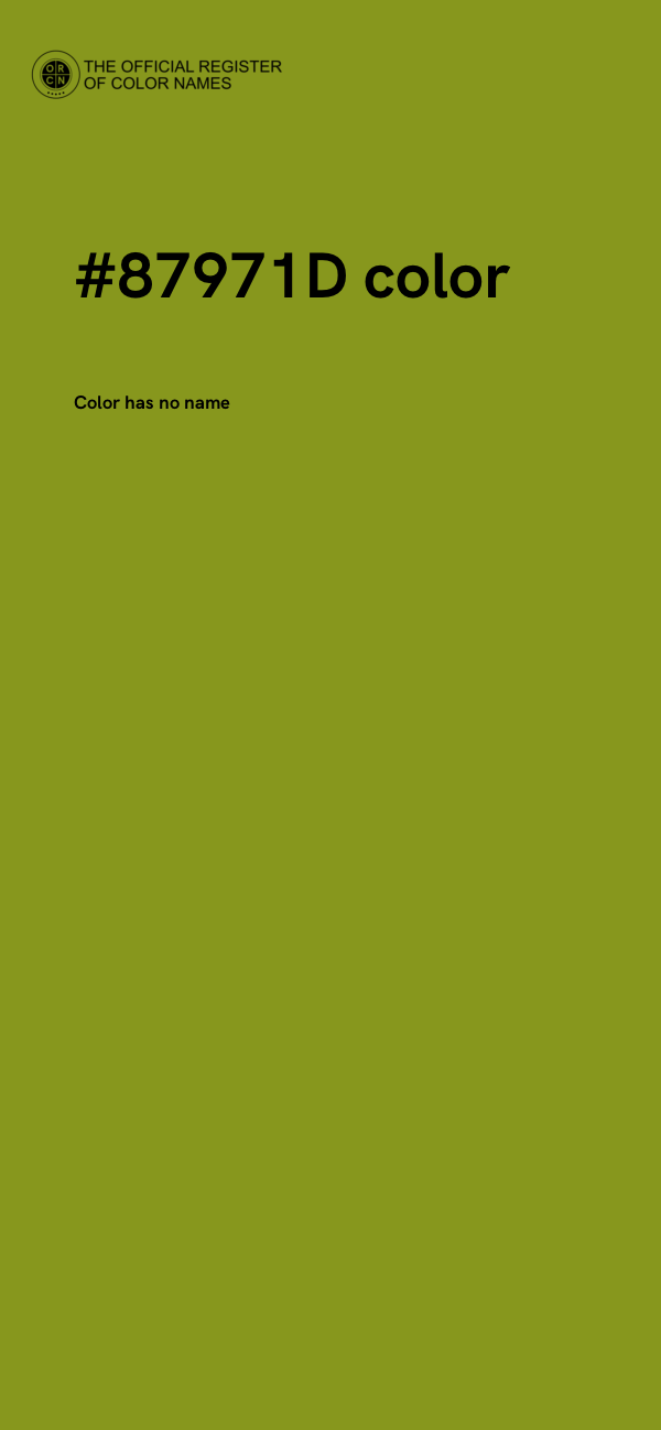 #87971D color image
