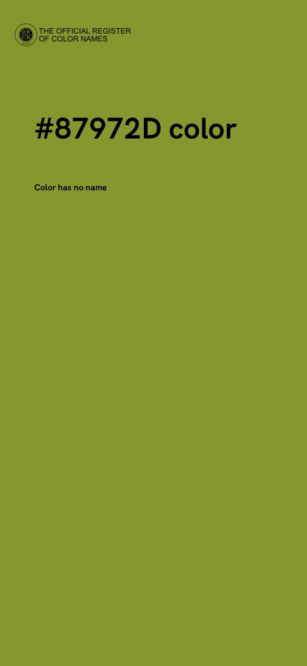 #87972D color image