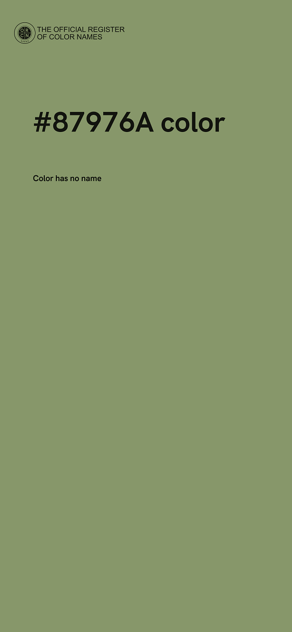 #87976A color image