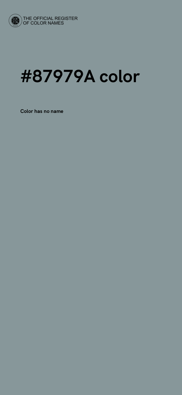 #87979A color image