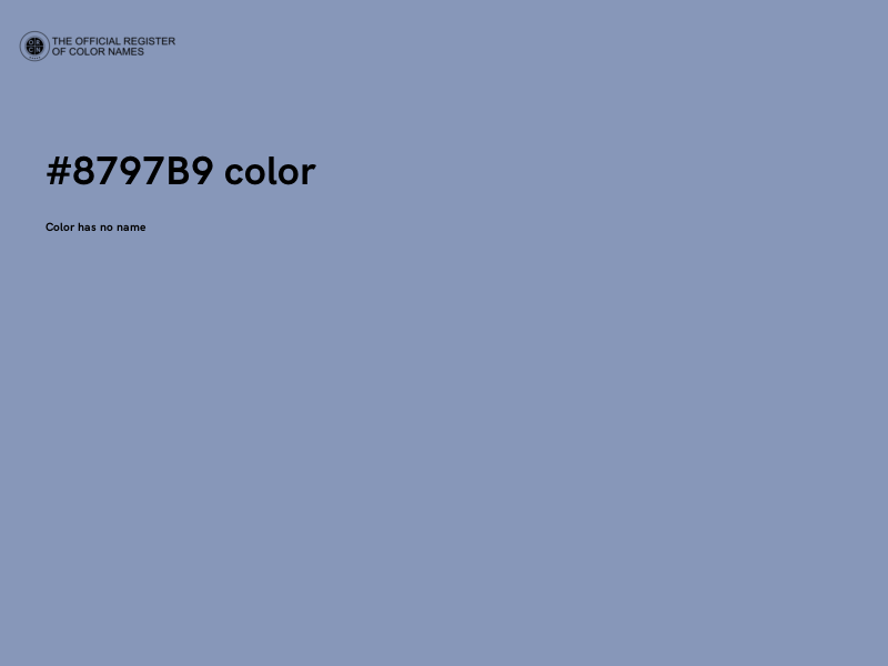 #8797B9 color image