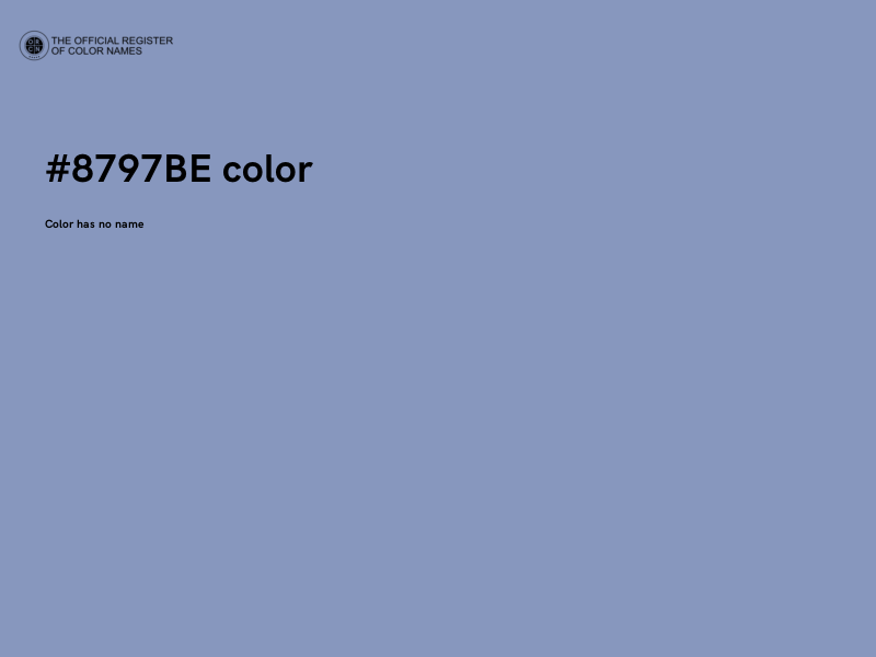 #8797BE color image