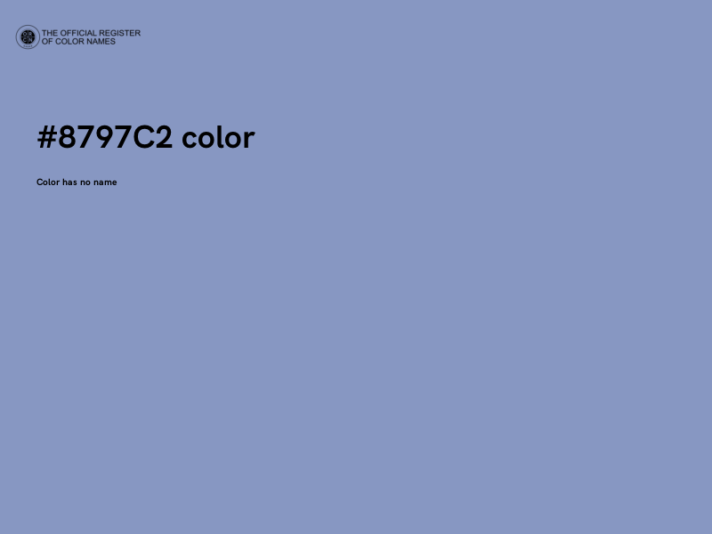 #8797C2 color image
