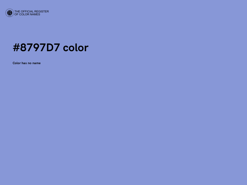 #8797D7 color image