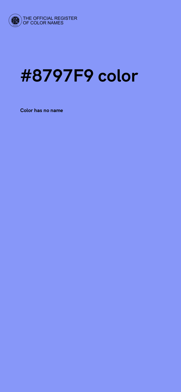 #8797F9 color image